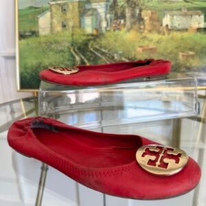 Tory Burch Reva Leather Ballet Flat size 7.5